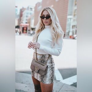 Tory Burch  Snake Print Pencil Skirt